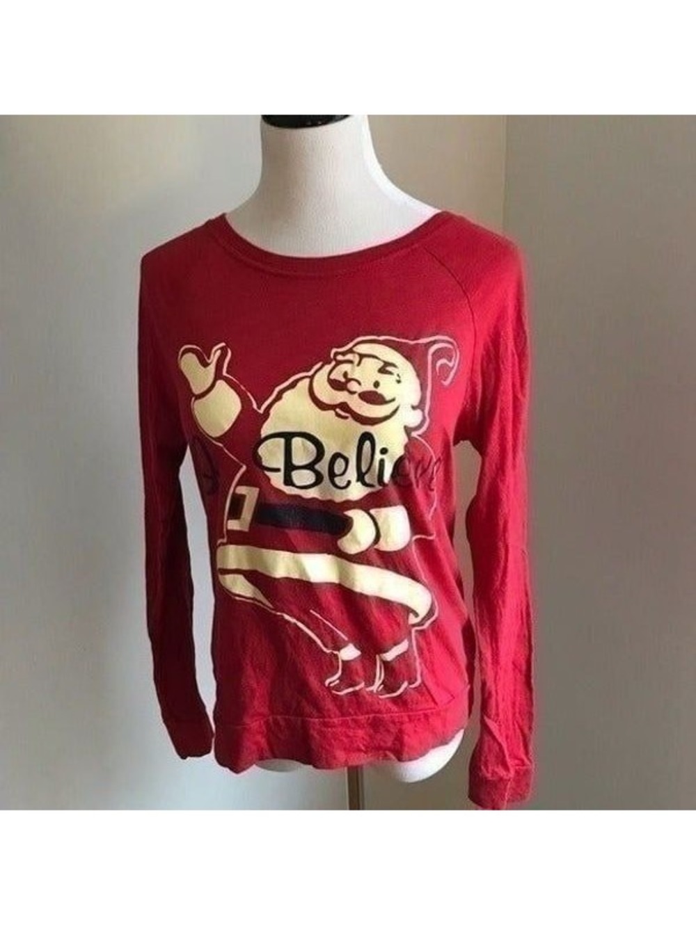 Santa Claus “I Believe” T-Shirt Sz M